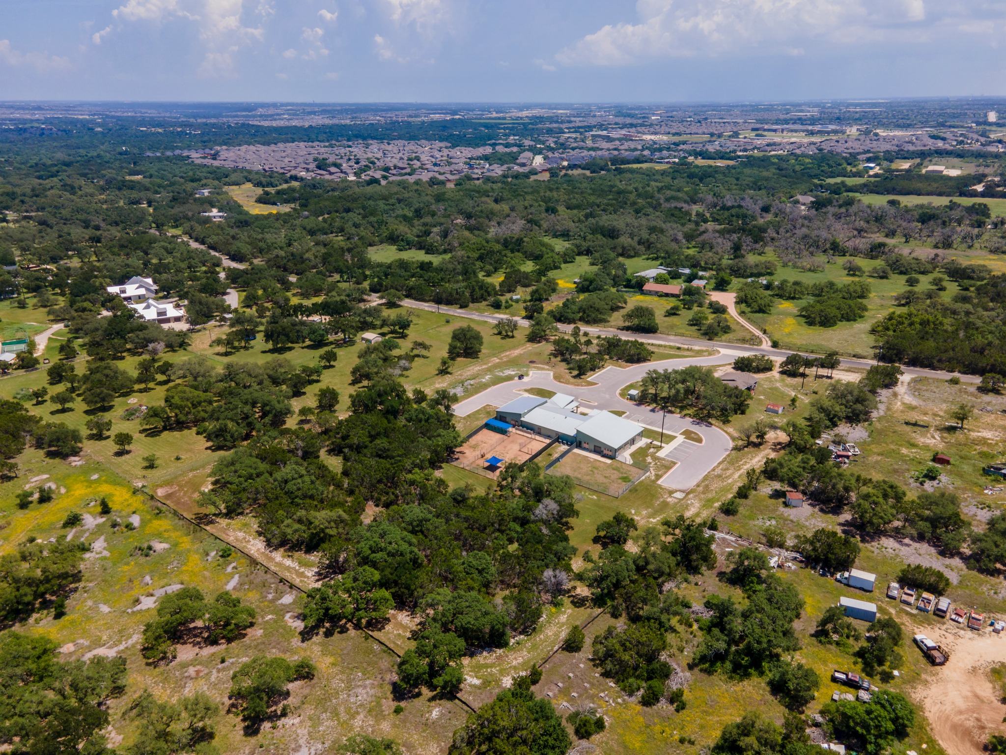 Aerial — West View